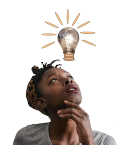 Improve your study skills with mnemonics for financial planning exams - photo of woman having an idea