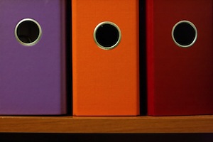 How organised and methodical are you. Photo of ring binders