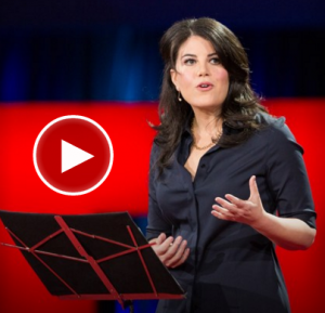 Video of Monica Lewinsky's TED Talk on "The price of shame"